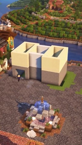 Italian Village Build in Minecraft