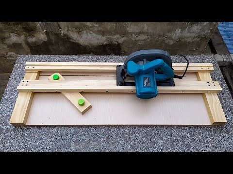 Homemade Circular Saw Crosscut Jig || DIY Circular Saw Miter Jig
