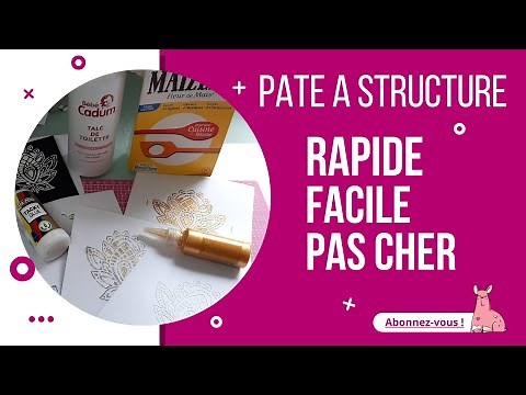 Astuce scrapbooking débutant : faire votre pate à structure maison