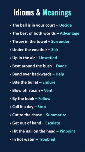Learn Common English Idioms to Boost Your Vocabulary