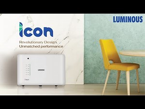 India’s Most Revolutionary Designed Inverter ‘ICON’ | Luminous Inverter | Smart & Beautiful Inverter