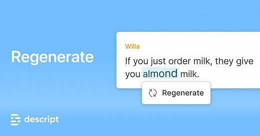 AI-powered audio repair | Regenerate audio to make impossible edits possible