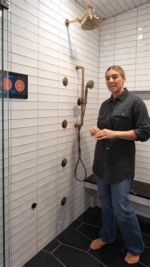 3 comments | Smart shower magic ✨ No knobs — just an iPad on your wall. Custom presets, voice control, Netflix, Spotify… even a steam shower with a flip-open panel. Modern. Smart. Luxury.  | Lets Remodel | Facebook