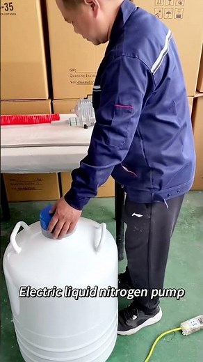 How to use liquid nitrogen pump
