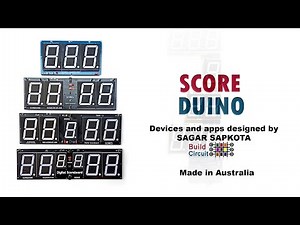 How to design Arduino Scoreduino based Android operated digital Scoreboards