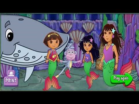 Mermaid Adventure Game with Dora and Boots