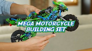 1.4K views · 30 reactions | Did you know the Mega Motorcycle Building Set has a working suspension?! AND handle grips, tail pipe, cowling and seat? Pretty awesome... 落 | K'NEX | Facebook