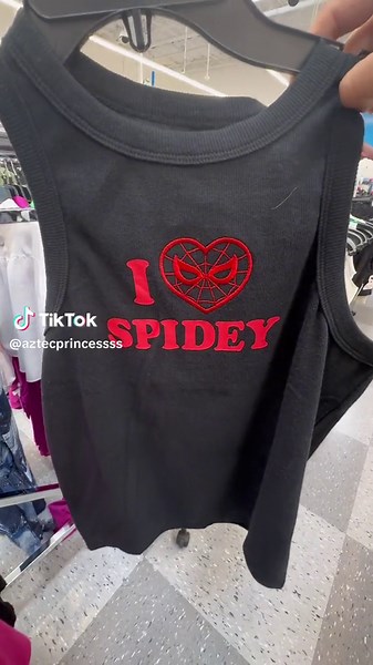 These spider man tank tops are soo cute for the summer🥹OBSSESED🕸️♥️ #spiderman #spidey #spideysense #ilovespiderman #rossdressforless #ross #summer #tops #hellokitty #sanrio #hellokittycore #sanriocore #fyp #parati