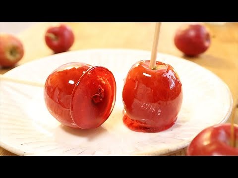 真っ赤なりんご飴の作り方・レシピ 失敗しないポイント☆飴の炊き方のコツ How to make Candied Apple of Red｜Coris cooking