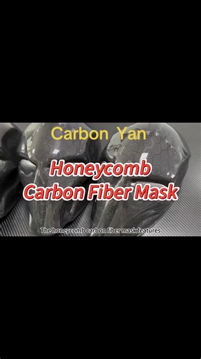 The honeycomb carbon fiber mask features a hexagonal texture design and is made from carbon fiber materials.The external pattern can be customized according to requirements.It is lightweight,impact-resistant,and resistant to deformation.The interior uses high-performance breathable mesh fabric,and equipped with adjustable comfort straps,ensuring a secure and comfortable fit.Suitable for high-intensity sports or daily wear. #carbonfibermask #honeycombcarbonfiber #carbonfiberproducts #carbonfiberm
