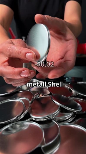 Custom mirror made with MPRO 2.25" Manual Press This machine is perfect for keychains, bottle openers, magnets, pins and mirrors | MPRO