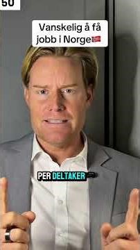 Vanskelig å få folk i arbeid i Norge 🤔
