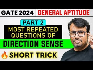 Direction Sense Test - Reasoning Tricks | General Aptitude For GATE 2024 | GP Sir