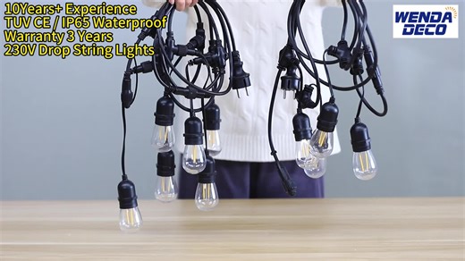 What is an outdoor copper wire rubber light string? Definition: An LED light string used for outdoor decoration, consisting of copper core wires and an outer rubber insulation layer, with flexibility, waterproofness, and weather resistance. Features: Copper wire has good conductivity and is suitable for long-distance layout. The rubber shell is waterproof, UV resistant, and suitable for outdoor environments such as rainwater, high temperature, and low temperature. LED light sources are energy-sa