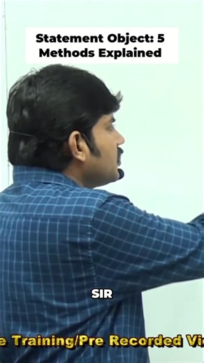 Durga Jobs | Statement object: ExecuteQuery for SELECT, ExecuteUpdate for non-SELECT, Execute for both. Understand the return types & result retrieval.... | Instagram