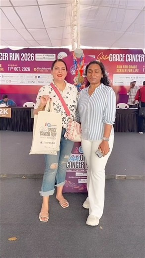 #two beautiful soul togethers Mounica you doing great job for Grace cancer foundation proud of you