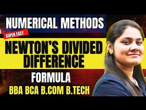 Introduction to Newton's Divided Difference Interpolation Formula|Numerical Methods|Dream Maths