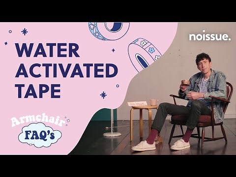 How to Apply Water-Activated Tape | Armchair FAQs | noissue.co