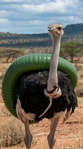 A Touching Story: How an Antelope Saved a Ostrich #animalrescue #savannahrescue #ostrich In the vast African savanna, an ostrich struggled quietly, its strength fading under the weight of a persistent green leech. Just when all seemed uncertain, a young antelope noticed its plight. Defying the boundaries of nature, it rushed through the golden grasslands, determined to bring help. Guided by this unlikely bond, two Savannah rescue workers in dark orange suits soon arrived, moved by the trust betw