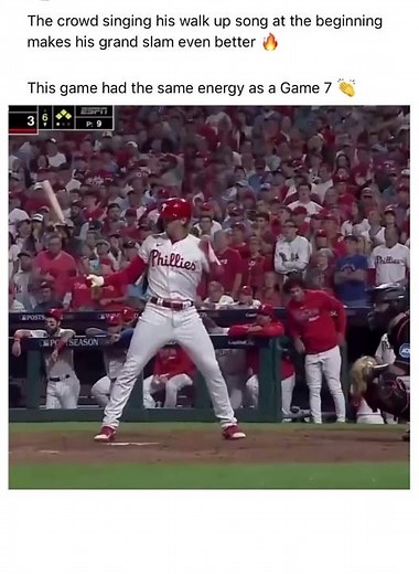 Bryson Stott 2023 Wild Card Series Grand Slam with crowd singing walk up song!