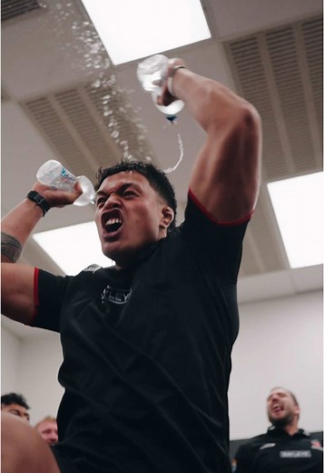 Crusaders Rugby Team Celebrates with Epic Entrance