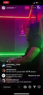 Wizkhalifa Getting Head On Ig Live
