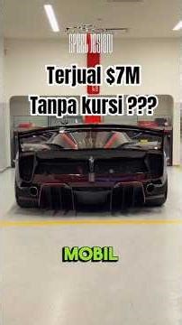 $7 Million Ferrari FXX K Evo Sold Without a Seat #automotive #ferrari #ferrari