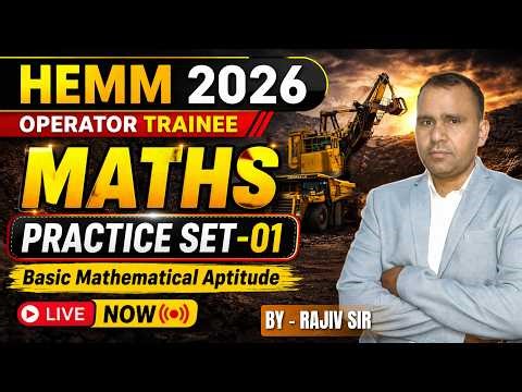 NCL HEMM Operator Trainee Basic Mathematical Aptitude Class -01 | NCL HEMM Operator Maths Questions
