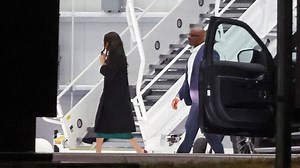 Meghan Markle leaves Indianapolis on a private jet