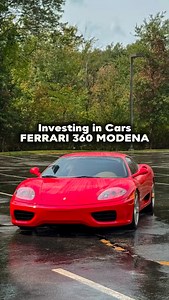 Cars as investments? Absolutely. ⬇️ The Ferrari 360 Modena has quietly become a a good case study of modern‑era appreciation in the exotic car market. 360 Modena value timeline: • 2004 MSRP: $151,000 • 2006–2008: $80K–$100K • 2009–2014 (market bottom): $45K–$60K • 2015–2019: $70K–$90K • 2020–2026: $90K–$150K From early depreciation and a low market bottom during the financial crisis, the Ferrari 360 Modena has been increasing in value. The last few years. #ferrari360 #360modena #rossocorsa #ferr