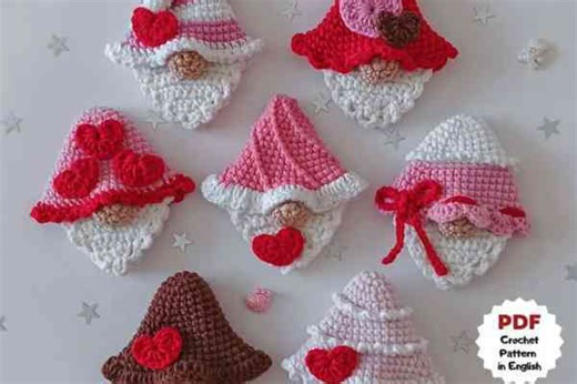 Easy crochet valentine gifts