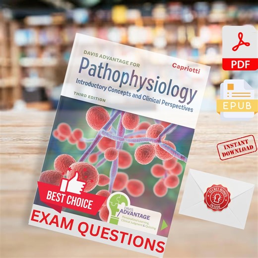 Davis Advantage for Pathophysiology: Introductory Concepts and Clinical Perspectives Exam Questions | Exam Study Guide Resource Packs | PDF - Etsy