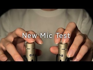 ASMR New Mic Test! Tapping & Scratching / BEHRINGER C-2 (No Talking)