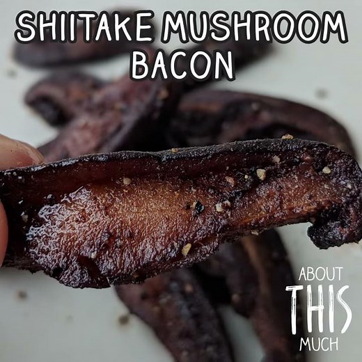 Meatless bacon from Shiitake mushrooms?