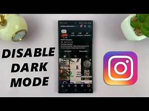 How To Turn OFF Dark Mode On Instagram