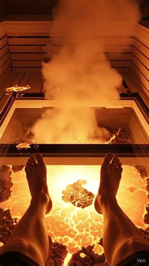 The World's Hottest Sauna (Literally) 🥵🌋 #shorts