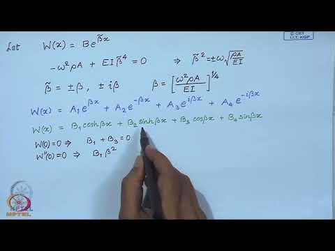Lec25: Modal Analysis of Beams #CH27SP #swayamprabha