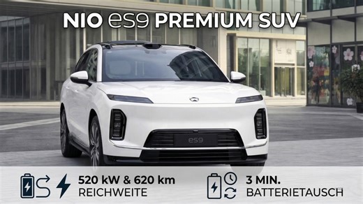2027 Nio ES9: XXL Elektro-SUV mit 520 kW & 620 km Reichweite