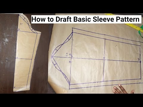 How to Draft a BASIC SLEEVE Pattern For Beginners | Basic Sleeve Block Tutorial.