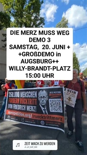 Augsburg: Immer mehr Menschen demonstrieren!