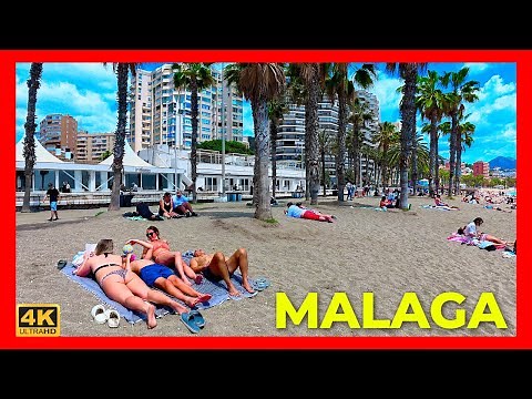 Malaga Spain Beach Walk Costa del Sol | April 2025