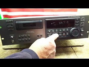 DEMO OF SONY PCM-R500 DAT DIGITAL AUDIO RECORDER FOR SALE