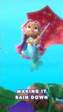 Super Princess Mermaids sing about RAIN 🌧️ | Bubble Guppies Mermaids #shorts