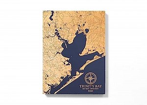 Trinity Bay, Texas Coast Map