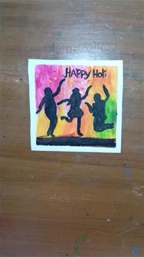 Holi special drawing #shorts #art