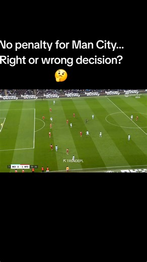 🚨 No penalty for Man City… Right or wrong decision? 🤔 #everyone #reaction #football #world