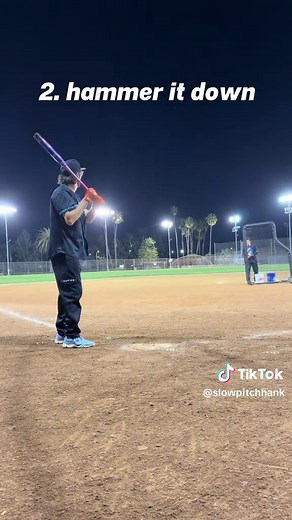 Softball Cut Swing Slow Motion: How to Cut a Slow Pitch