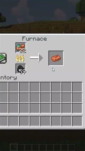 Minecraft How to make Copper ingot #shorts #minecraft #gaming #trending