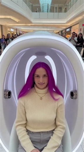 Dubai's SALON POD This Futuristic Machine Changes Hair Color in Seconds! 😱✨ Watch the Magic!#dubai