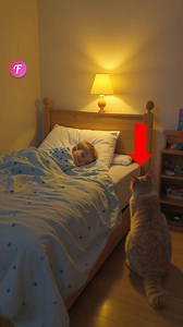 43K views · 686 reactions | A Silent Guardian: How a Cat Comforts a...